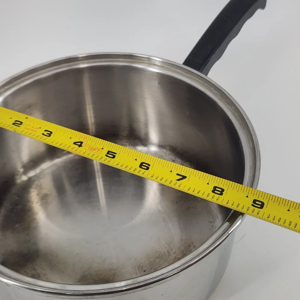 Vintage Vollrath Lo-Heet Stainless Steel 3 Quart Saucepan 8 Inch USA